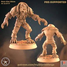 Werewolf Female Male 3 Miniature | D - Tabletop RPG & D&D miniature. Perfect for wargaming & collectors