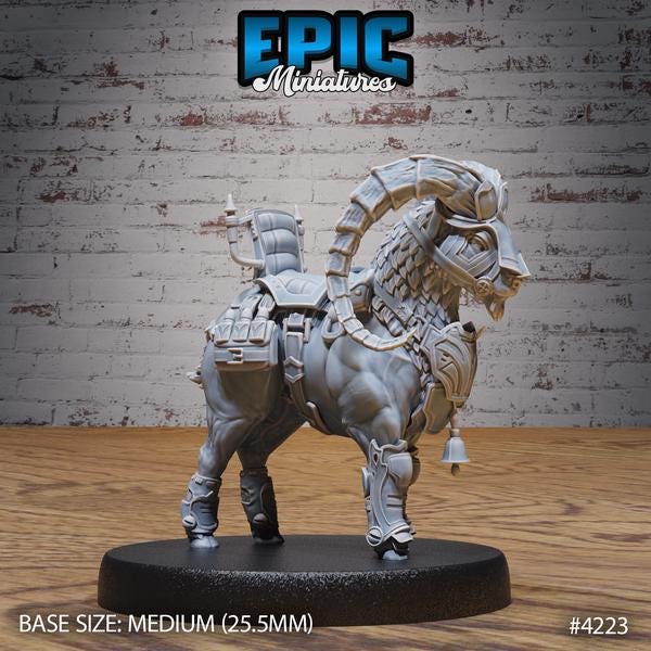 Wild Goat Set 2 Miniature | 4223 - Tabletop RPG & D&D miniature. Perfect for wargaming & collectors