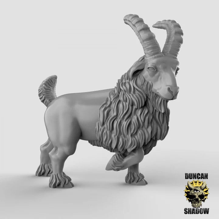 Wild Goat Set 1 Miniature | A - Tabletop RPG & D&D miniature. Perfect for wargaming & collectors