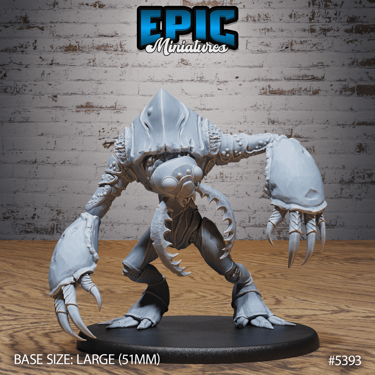Wild Insect Hulk Miniature | A - Tabletop RPG & D&D miniature. Perfect for wargaming & collectors