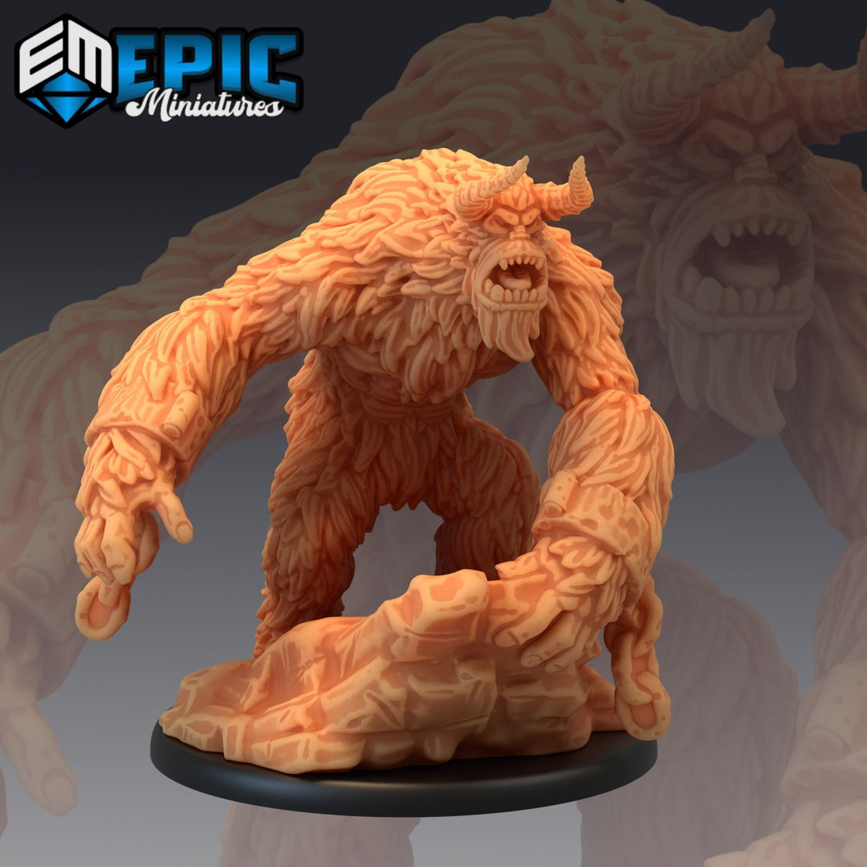 Yeti Miniature | F - Tabletop RPG & D&D miniature. Perfect for wargaming & collectors