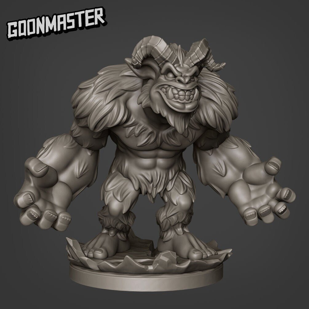 Yeti Monster Miniature | Set of 2 - Tabletop RPG & D&D miniature. Perfect for wargaming & collectors