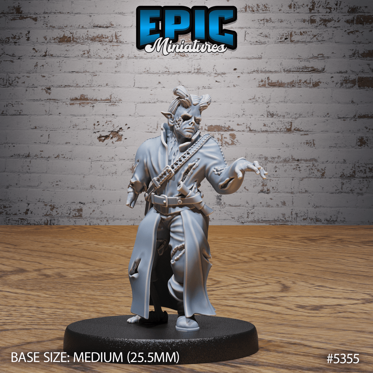 Zombie Villager Miniature | C - Tabletop RPG & D&D miniature. Perfect for wargaming & collectors