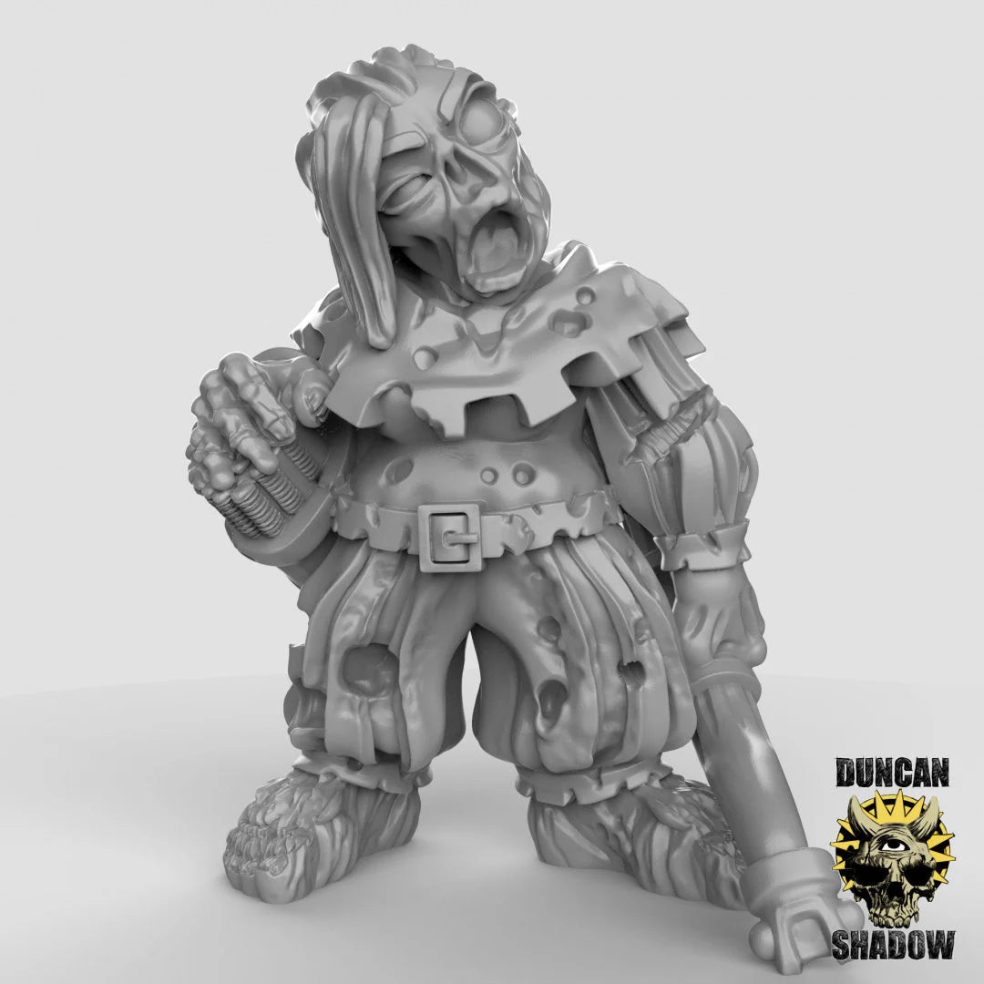 Zombies Archers Miniature | B - Tabletop RPG & D&D miniature. Perfect for wargaming & collectors