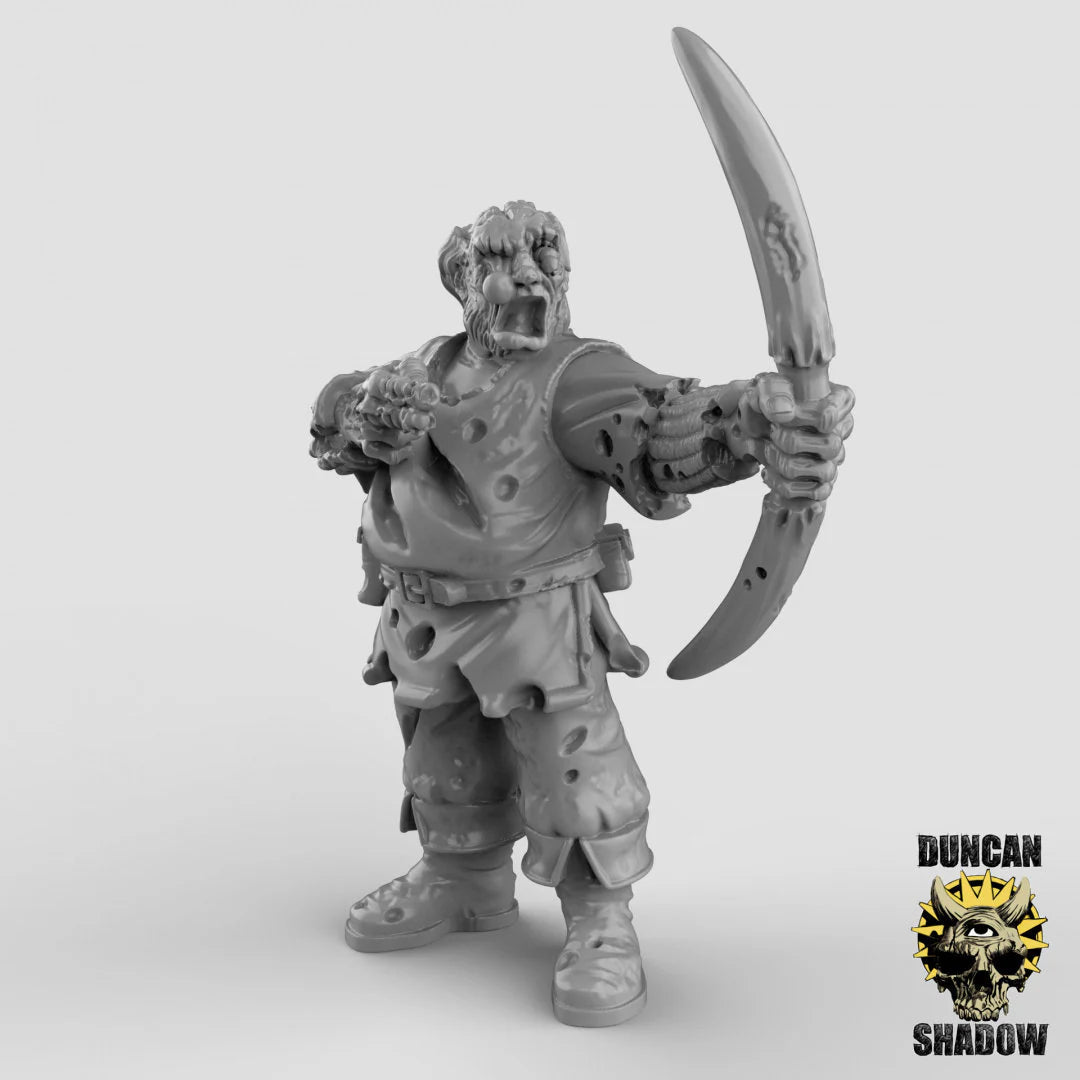 Zombies Mob Miniature - C - 28mm