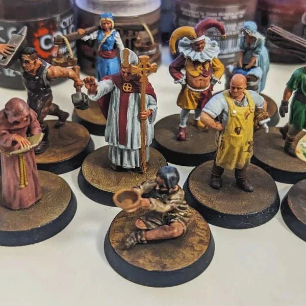 Fantasy Humanoid Miniatures Elves Dwarves Humans D&D UK
