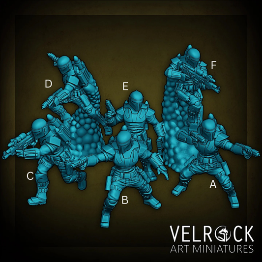 Mercenary Bounty Hunter Squad Miniature