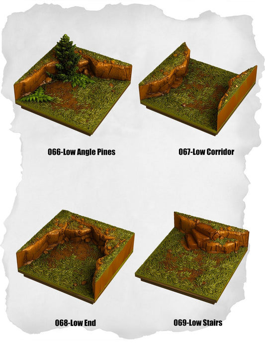 Highland Tiles – Low Angle Pack (MH-066 to MH-069)