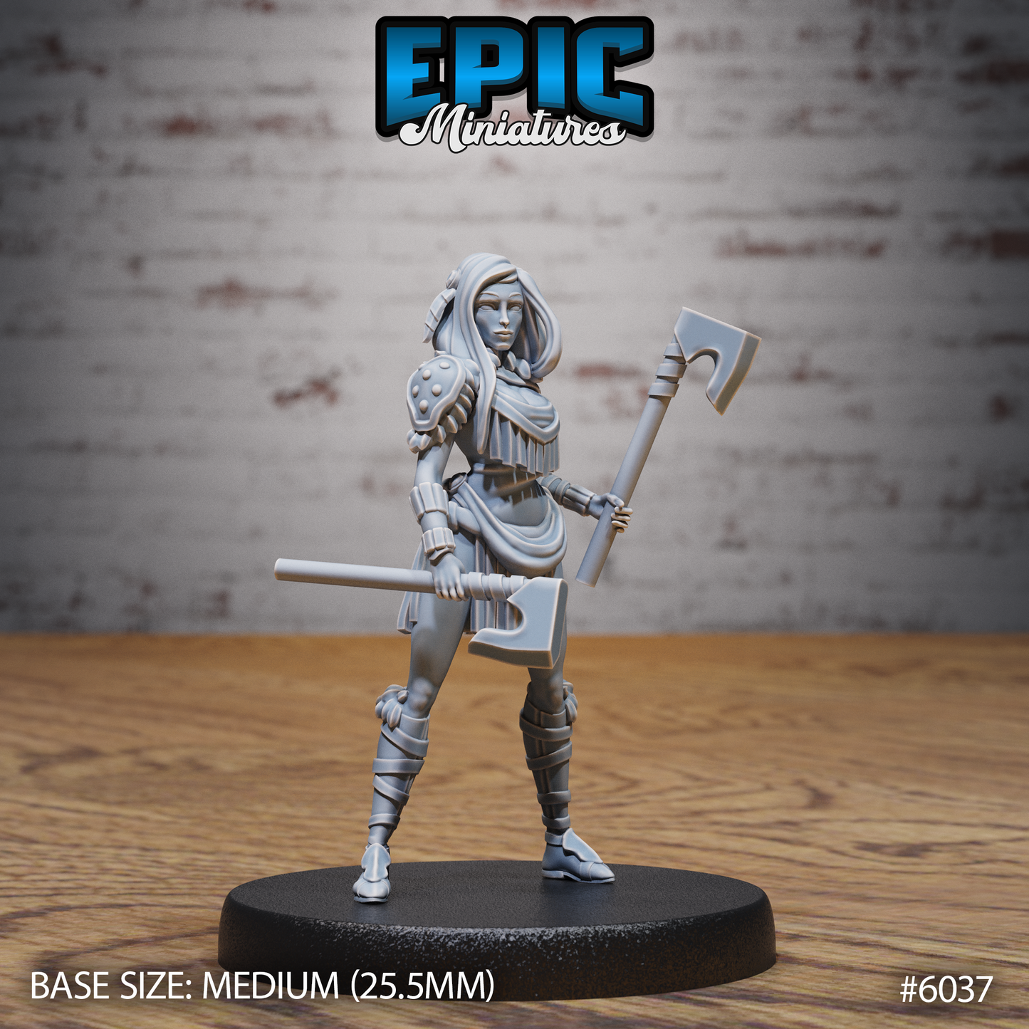Female Native Indian Solider Miniature