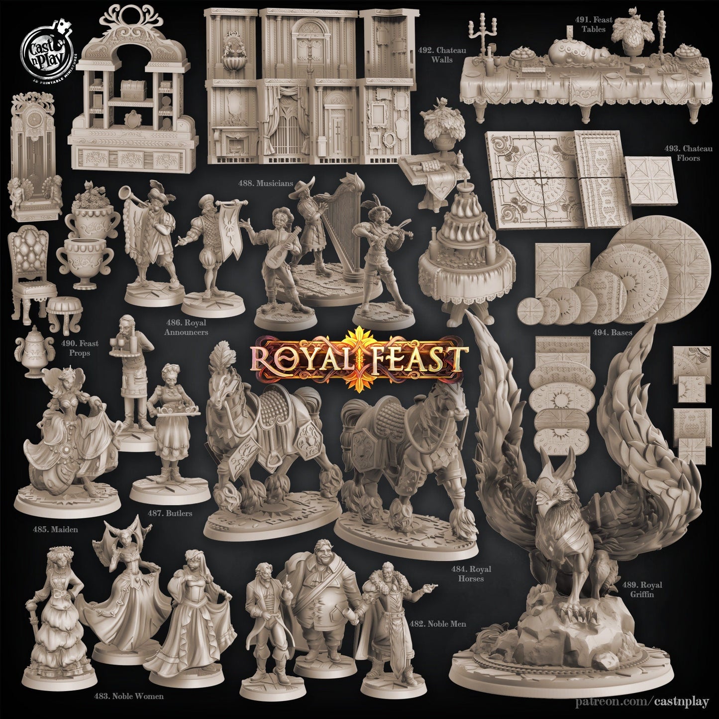 8 or 16 Piece Mystery Piece Miniature - Random Selection (16 Models) 32mm scale - 