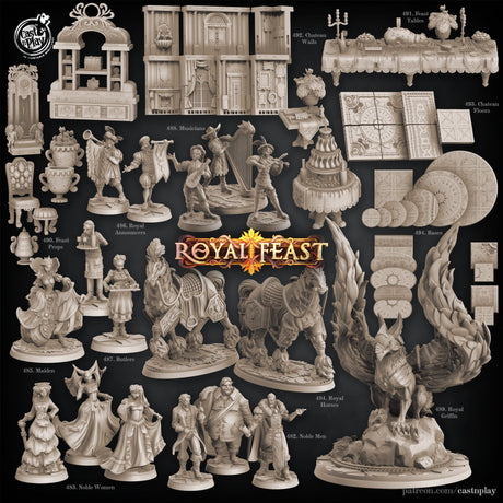 8 or 16 Piece Mystery Piece Miniature | Random Selection (16 Models) 32mm scale - Tabletop RPG & D&D miniature. Perfect for wargaming & collectors