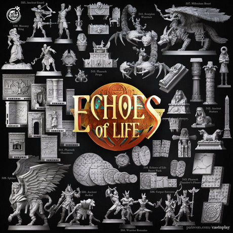 8 or 16 Piece Mystery Piece Miniature | Random Selection (16 Models) 32mm scale - Tabletop RPG & D&D miniature. Perfect for wargaming & collectors