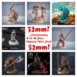 8 or 16 Piece Mystery Piece Miniature | Random Selection (16 Models) 32mm scale - Tabletop RPG & D&D miniature. Perfect for wargaming & collectors