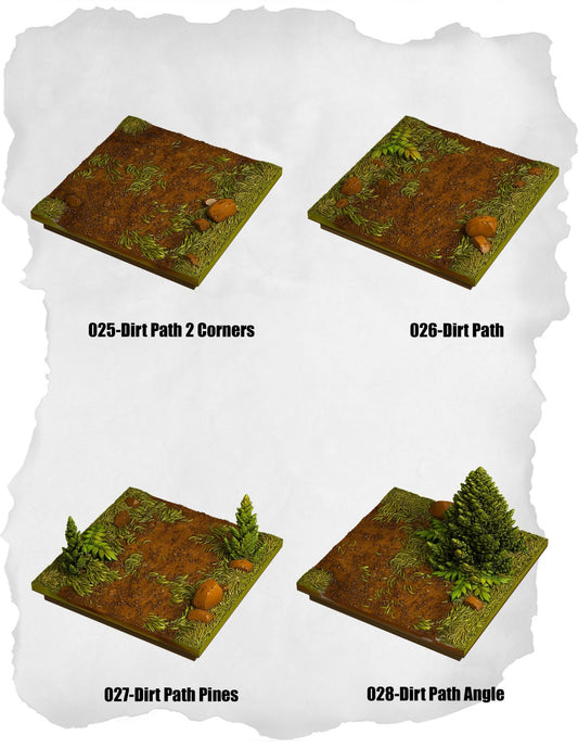 Highland Tiles – Dirt Path Expansion Pack (MH-025 to MH-028)