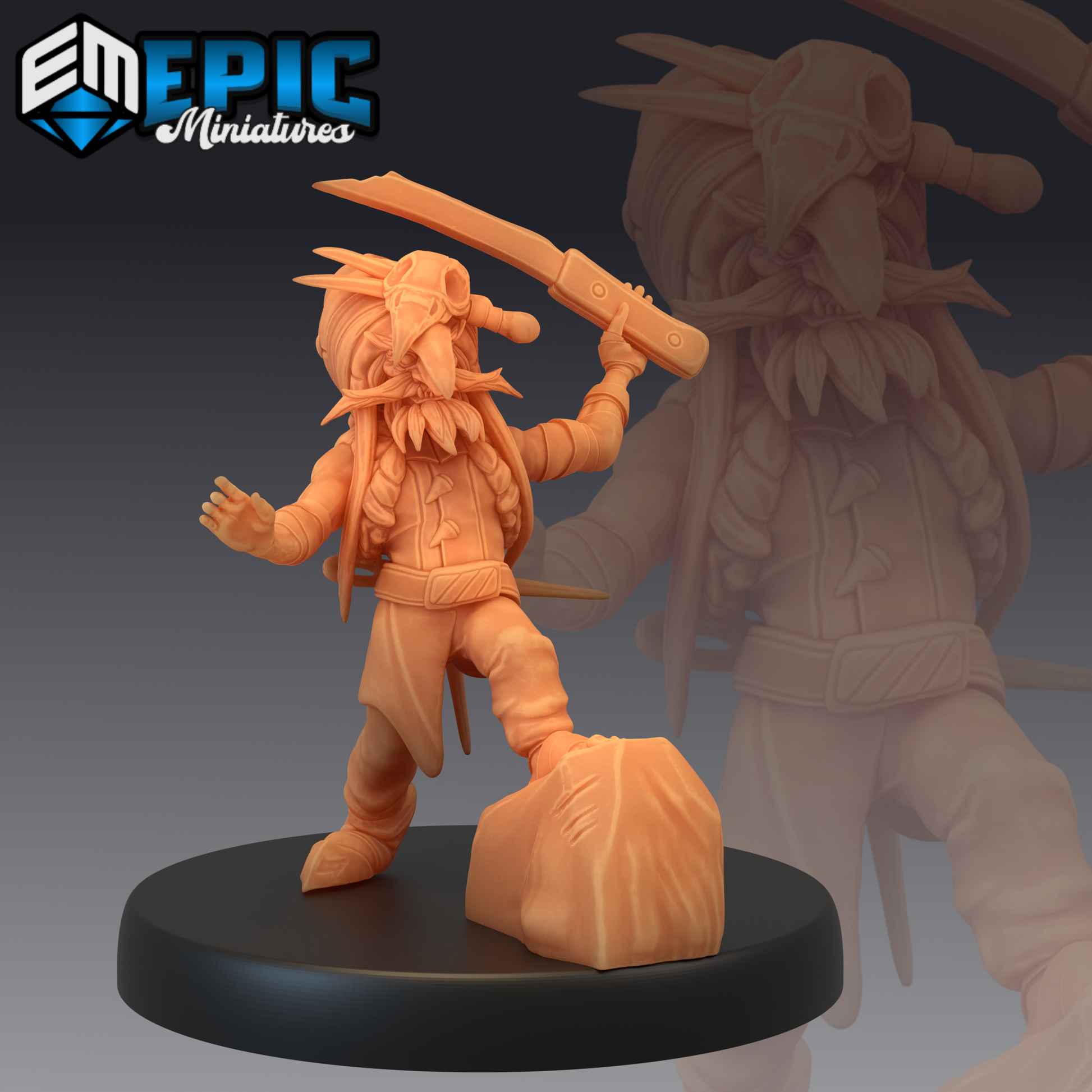 Goblin Pirates 1 Miniature | Perfect For Tabletop Gaming - Tabletop RPG & D&D miniature. Perfect for wargaming & collectors.
