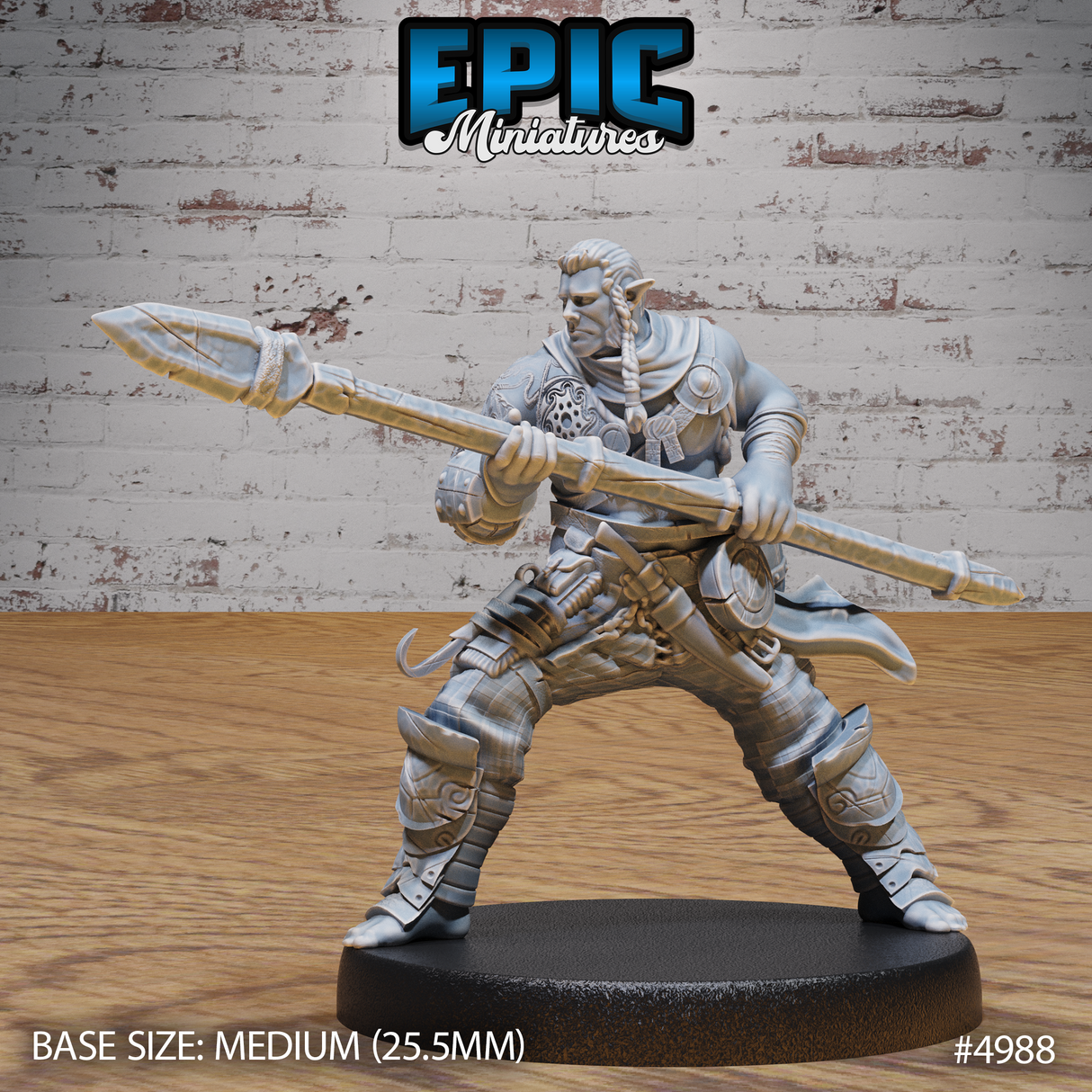 Half Orc Adventurer Miniature