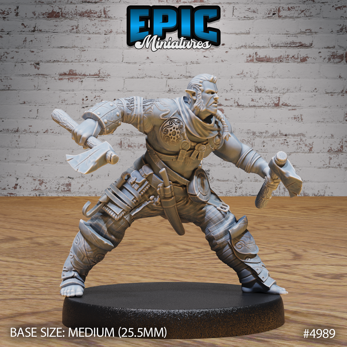 Half Orc Adventurer Miniature