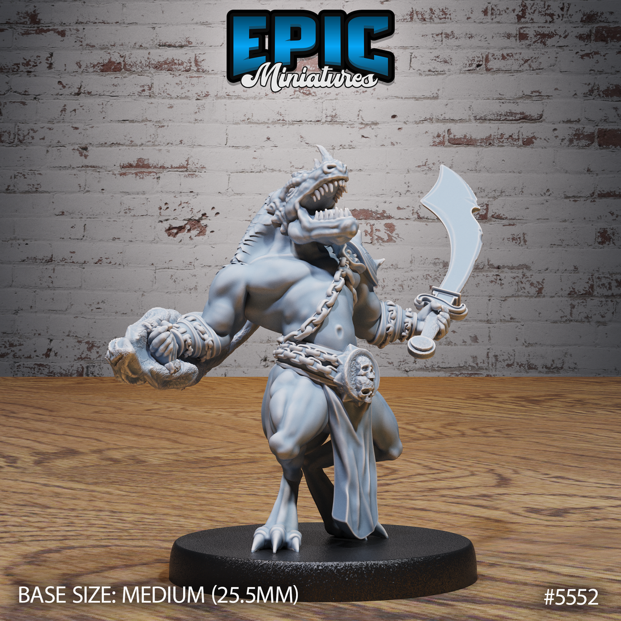 Blue Dragonspawn Miniature