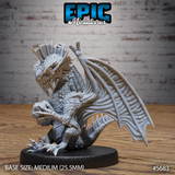 Silver Dragon Wyrmling Miniature
