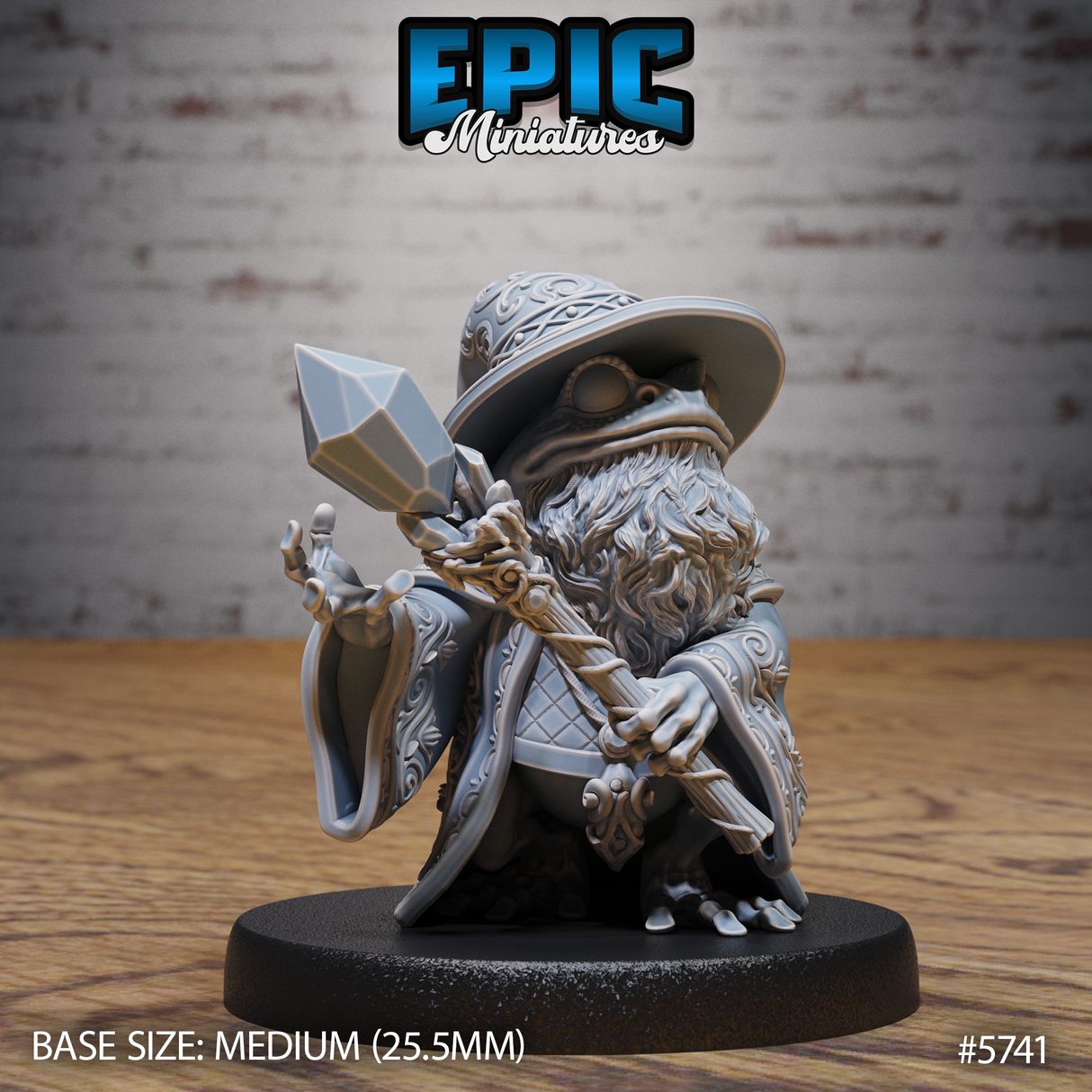 Frog Wizard Miniature