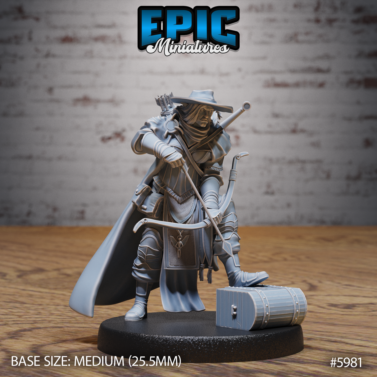Half Orc Female Adventurer Miniature