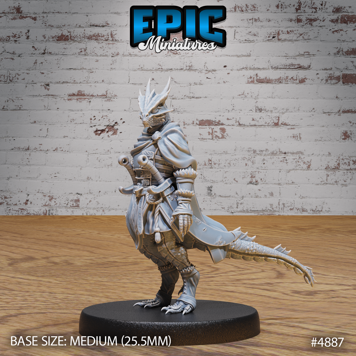 Half Dragon Adventurer Miniature