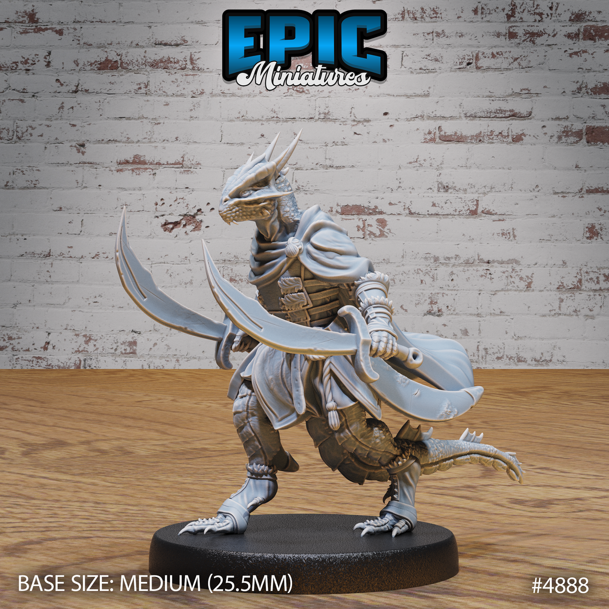 Half Dragon Adventurer Miniature