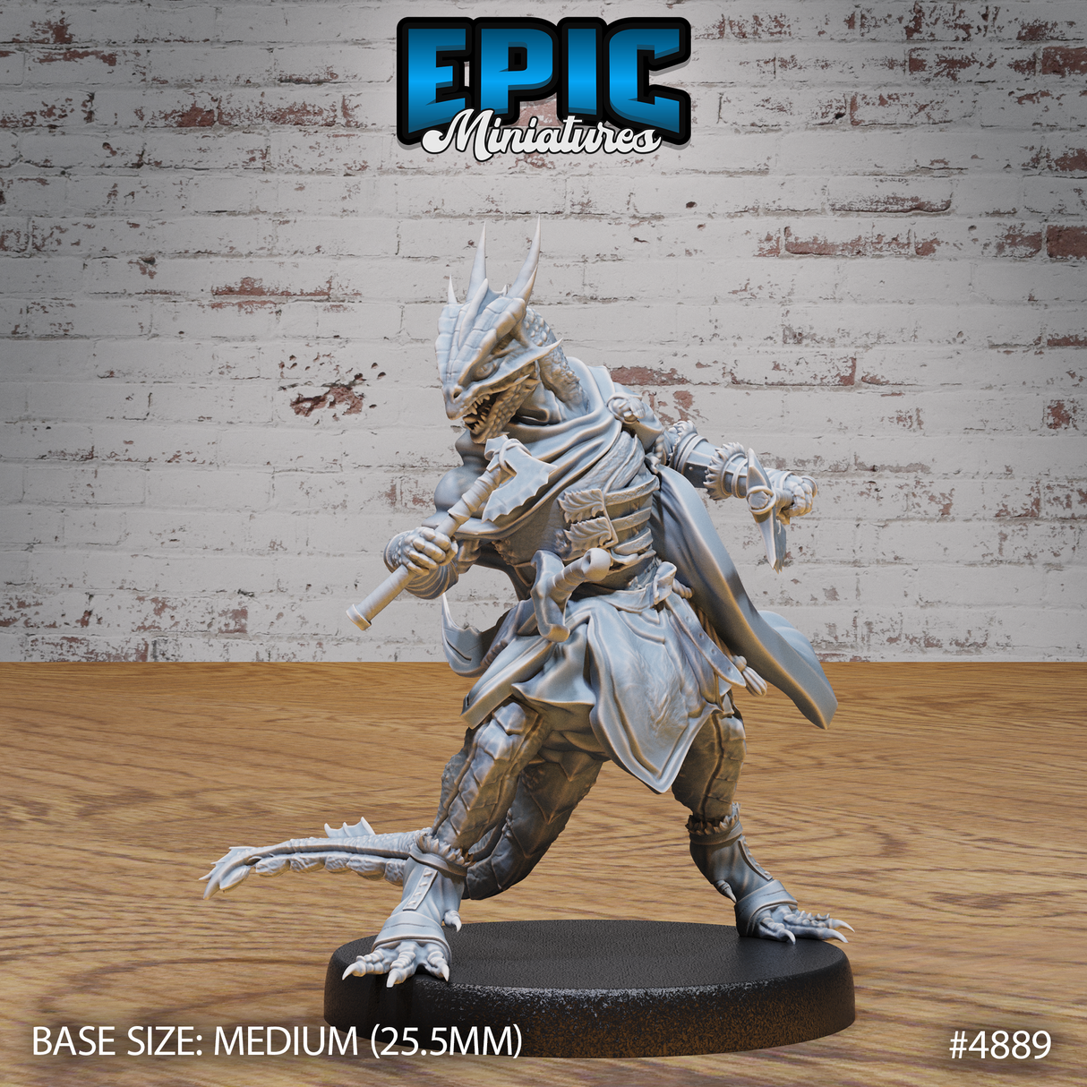 Half Dragon Adventurer Miniature