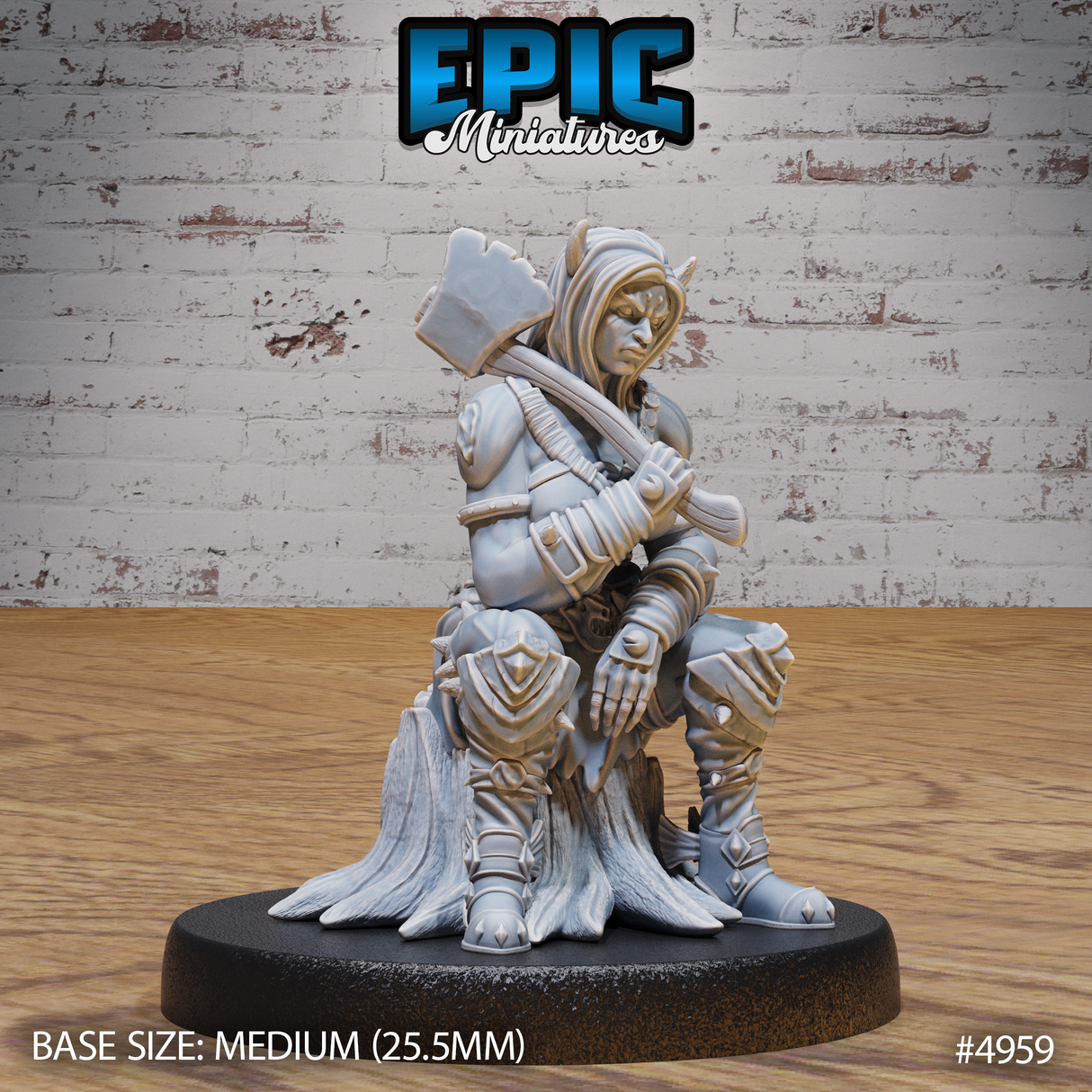 Orc Tiefling Female Miniature