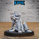 Halfling Druid Female Miniature