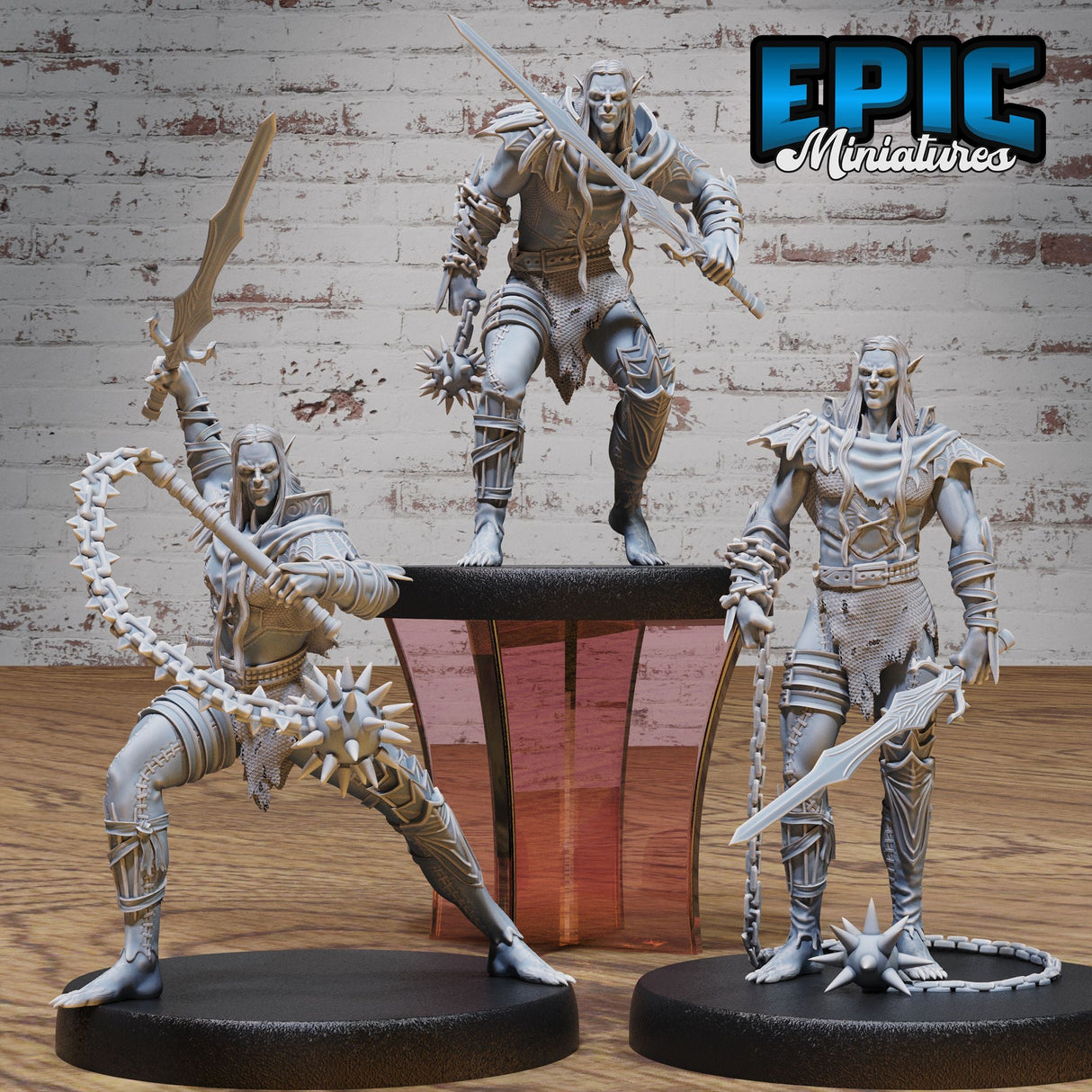 Half Drow Slave Master Miniature