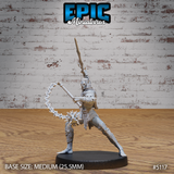 Half Drow Slave Master Miniature