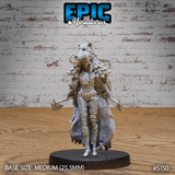 Boar Coat Warrior Lady Miniature