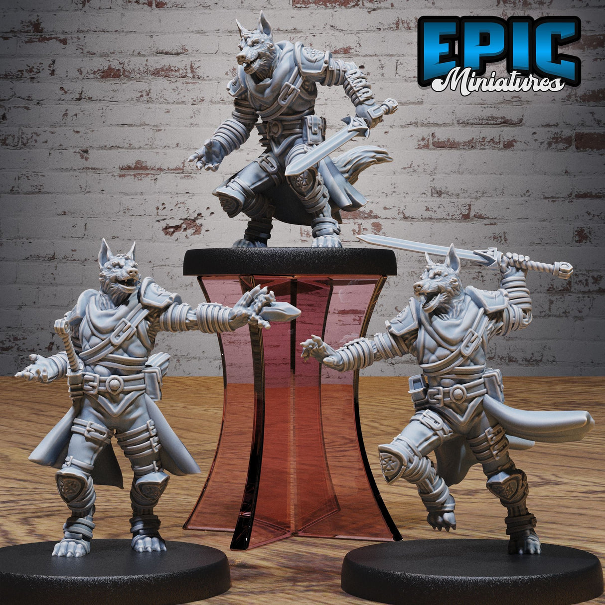 Dog Folk Adventurer Miniature