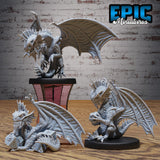 Silver Dragon Wyrmling Miniature