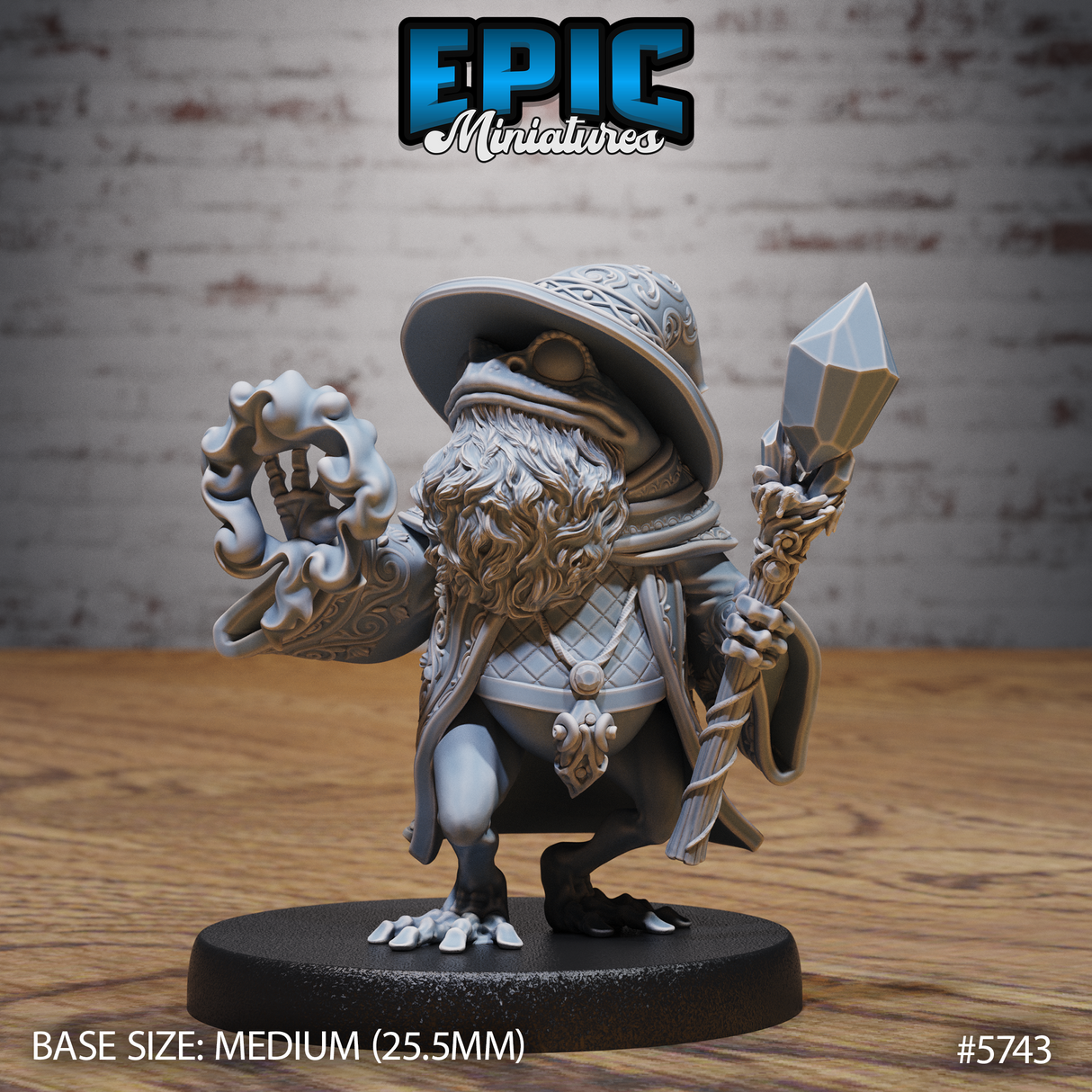 Frog Wizard Miniature
