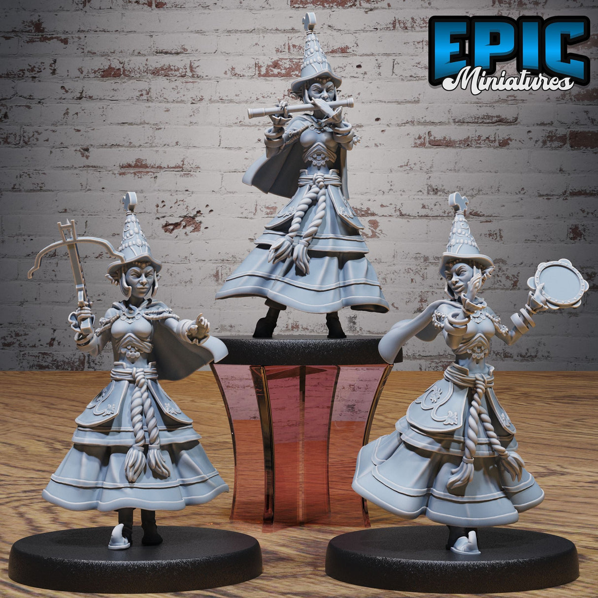 Half Elf Bard Miniature