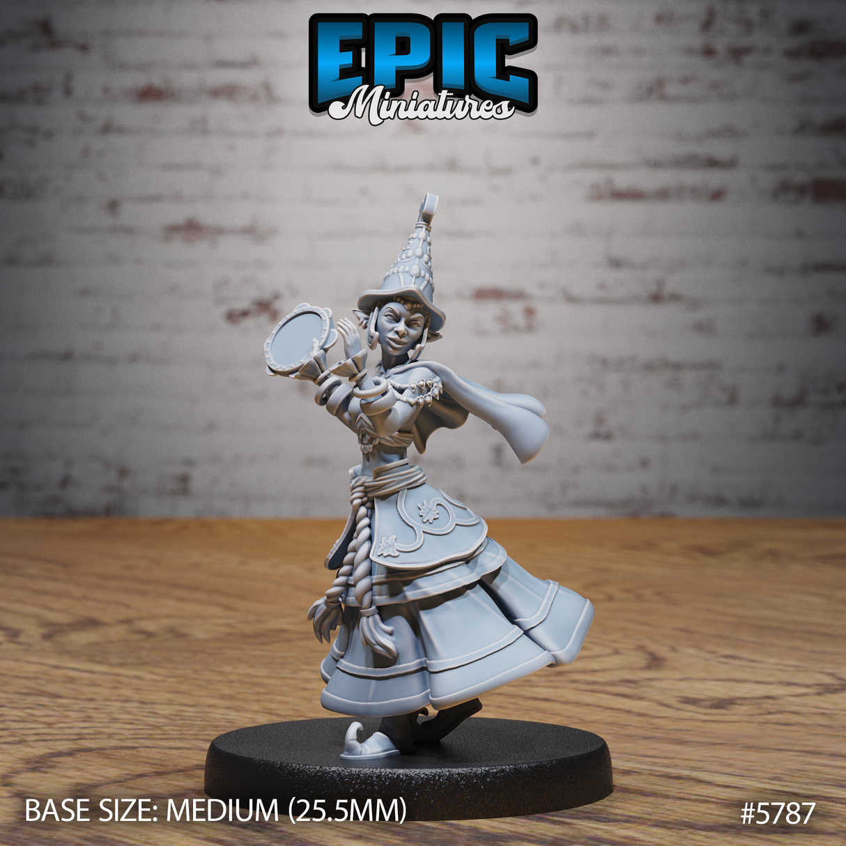 Half Elf Bard Miniature