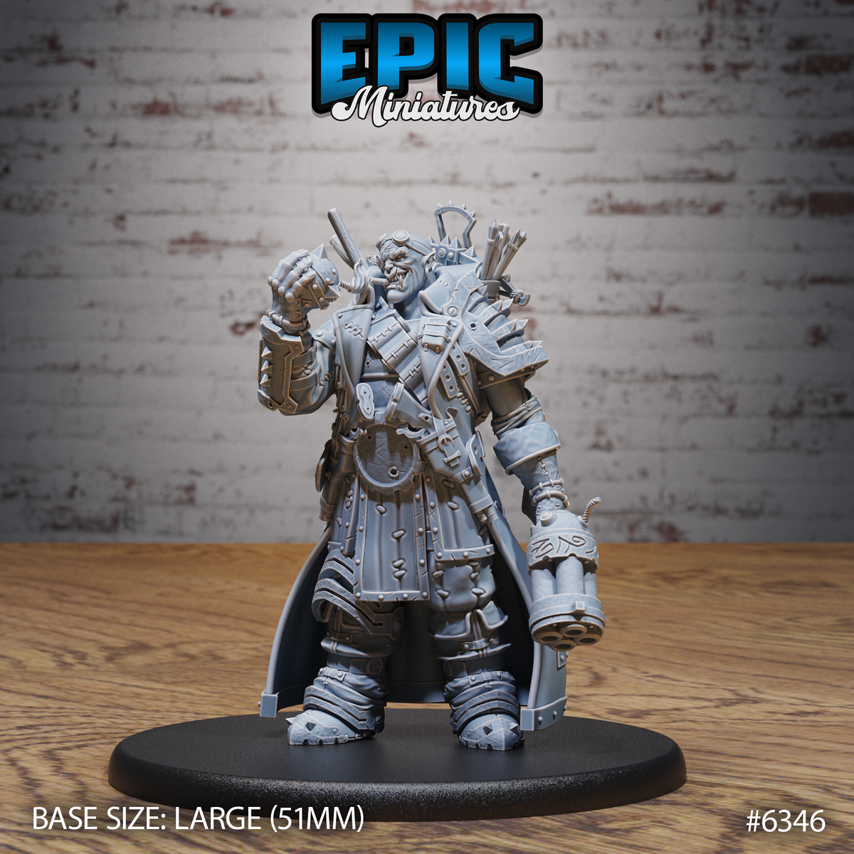 Ogre Gunslinger Miniature | Sculpt A