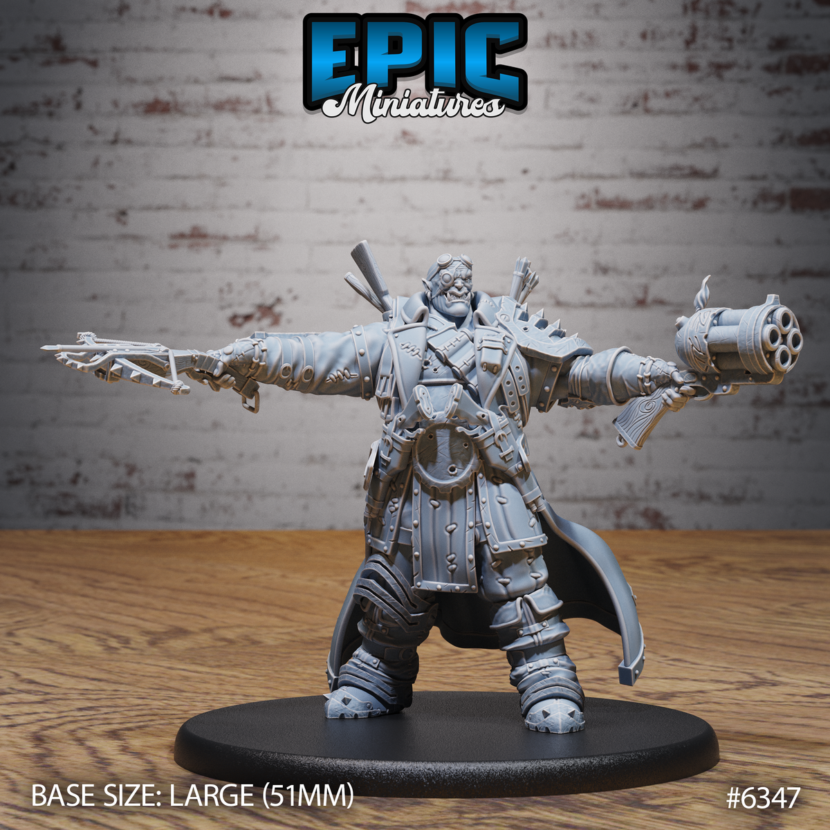 Ogre Gunslinger Miniature | Sculpt B