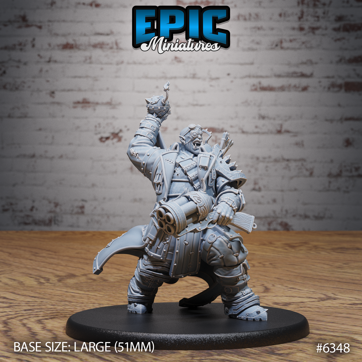 Ogre Gunslinger Miniature | Sculpt C