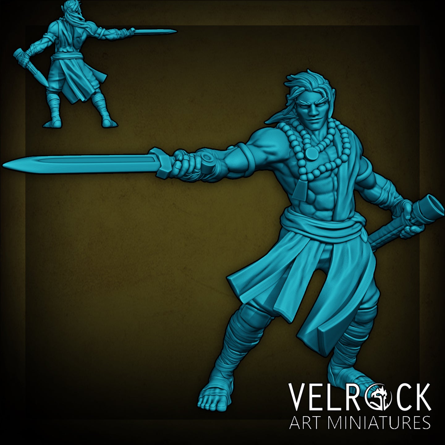 Eastern Warrior NPC Miniature