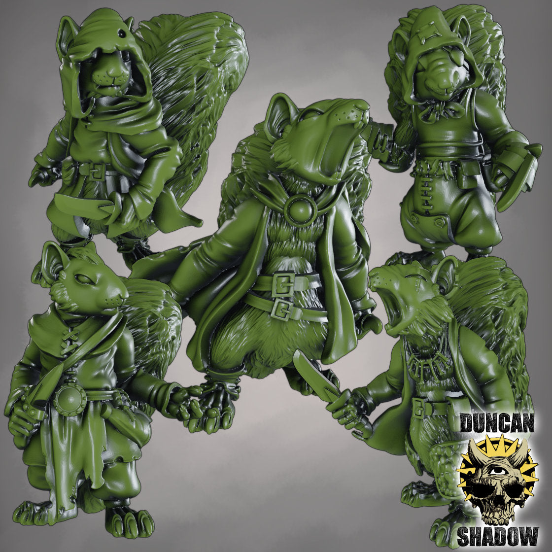 Squirrel folk with Daggers