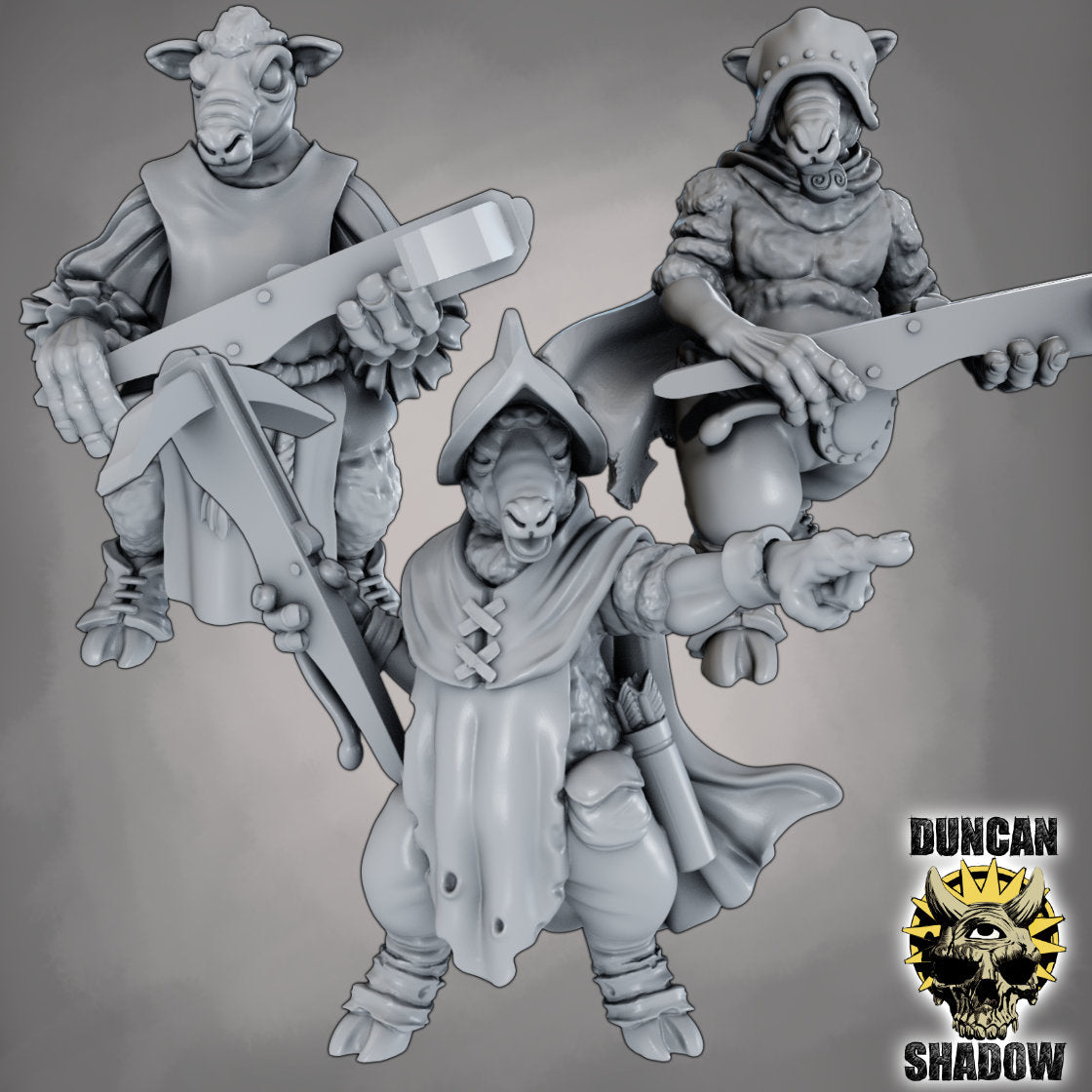 Sheep Folk with Crossbows