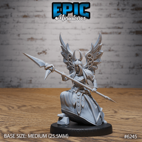 Aasimar Angel Paladin Miniature | B - Tabletop RPG & D&D miniature. Perfect for wargaming & collectors