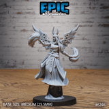 Aasimar Angel Paladin Miniature | C - Tabletop RPG & D&D miniature. Perfect for wargaming & collectors