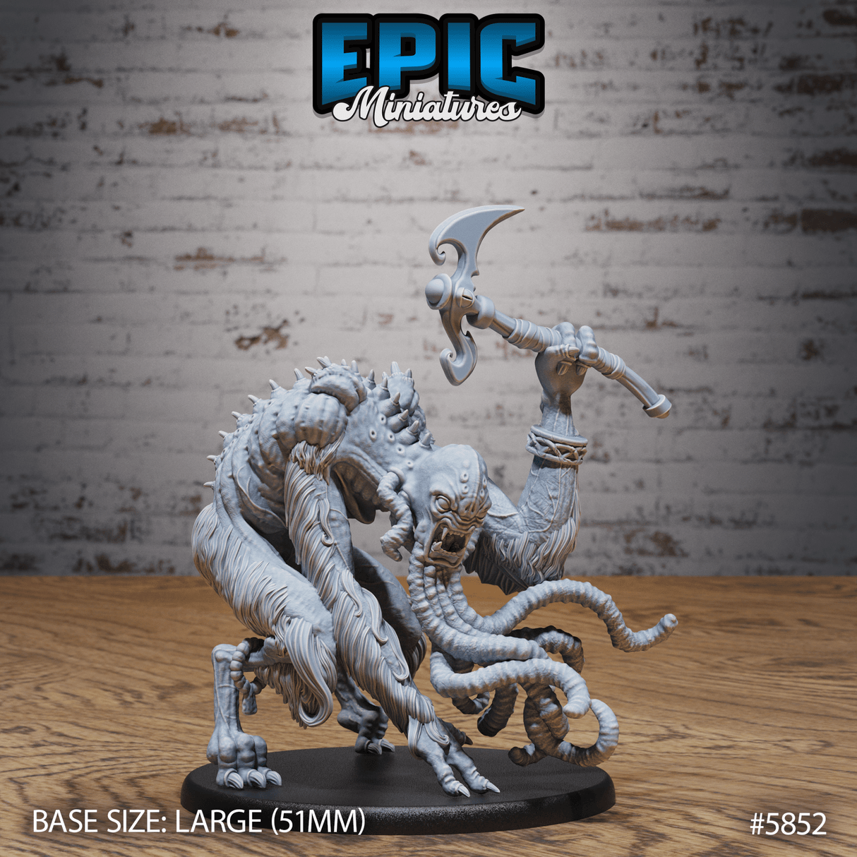 Abominable Mind Miniature | A - Tabletop RPG & D&D miniature. Perfect for wargaming & collectors