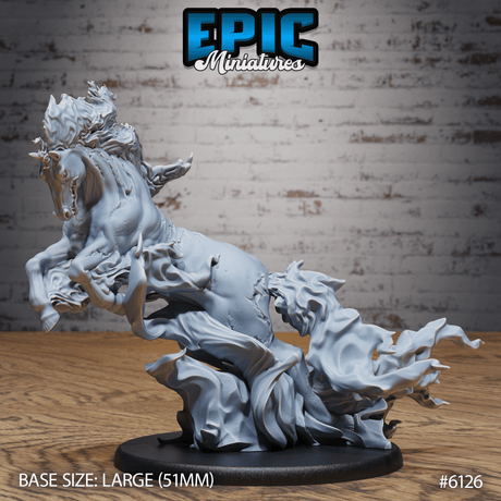 Abyss Nightmare Miniature | B - Tabletop RPG & D&D miniature. Perfect for wargaming & collectors