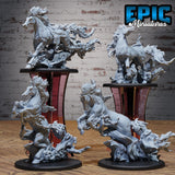 Abyss Nightmare Miniature | Set of 4 - Tabletop RPG & D&D miniature. Perfect for wargaming & collectors