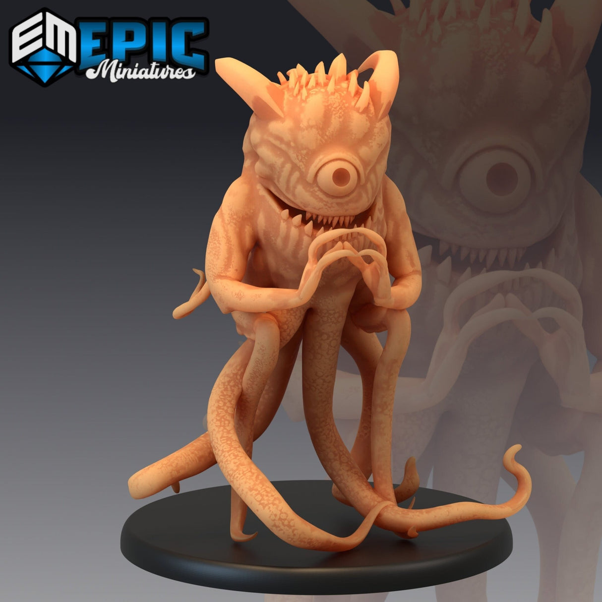 Abyssal Lurker Miniature | A - Tabletop RPG & D&D miniature. Perfect for wargaming & collectors